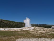 Geyser At Yellowstone Royalty Free Stock Image Geyser At Yellowstone Royalty Free Stock Image