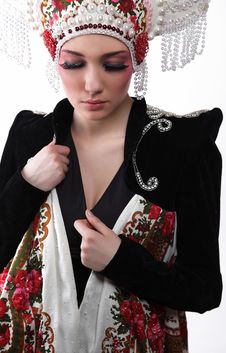 Attractive Model In Exclusive Design Clothes Stock Image Attractive Model In Exclusive Design Clothes Stock Image