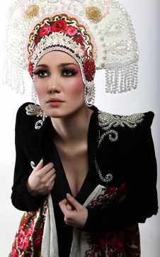 Attractive Model In Exclusive Design Clothes Stock Photo Attractive Model In Exclusive Design Clothes Stock Photo
