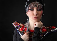 Attractive Model In Exclusive Design Clothes Royalty Free Stock Images Attractive Model In Exclusive Design Clothes Royalty Free Stock Images