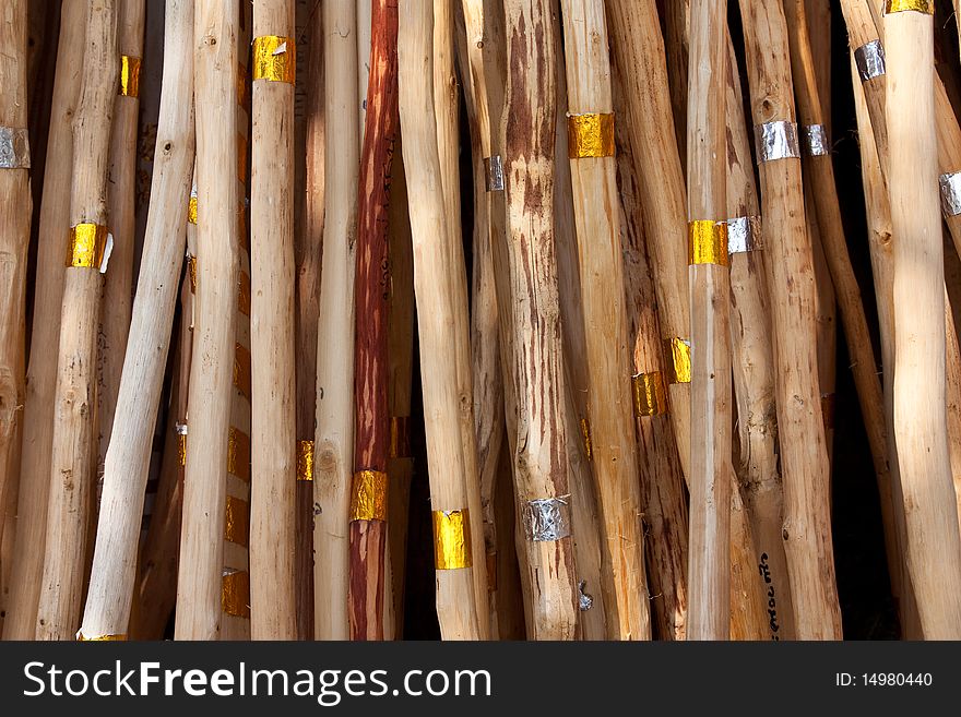 Image of Buddhist Sticks at Chiang Mai Temple