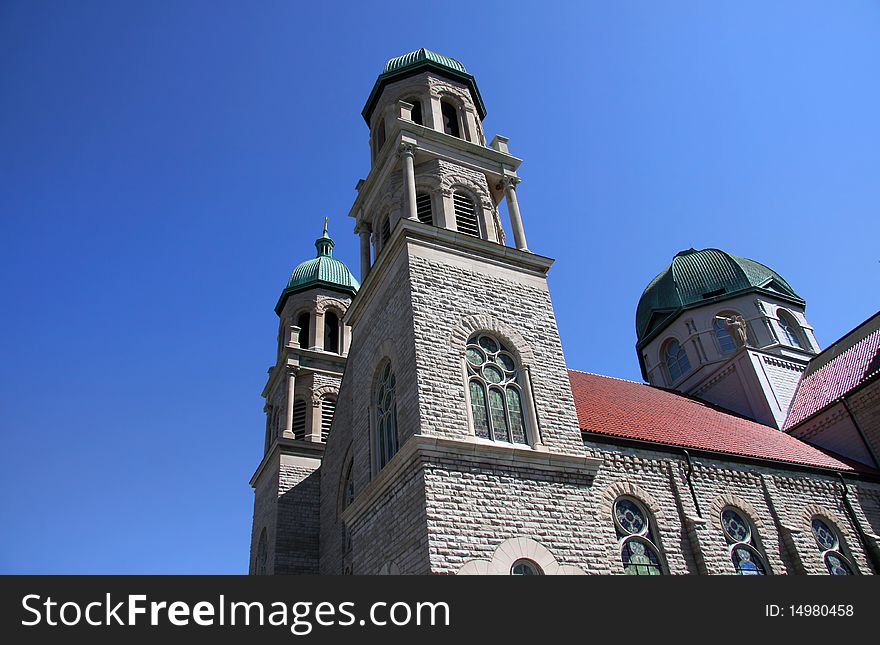 Historic church building in Grand Rapids Michigan