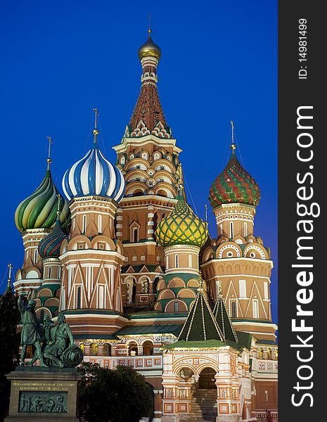 Saint Basil's cathedral, Moscow. Russia