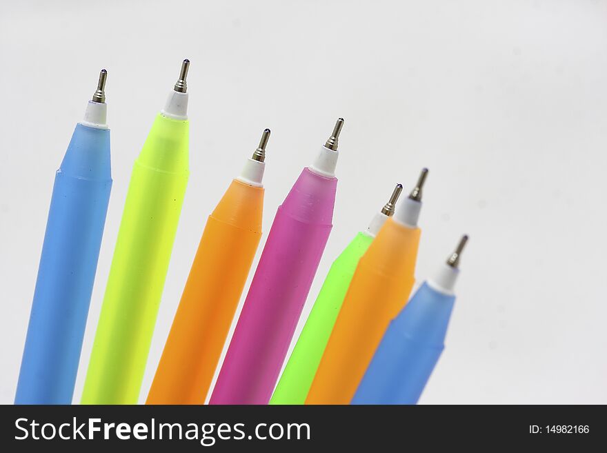 Colors pen isolated