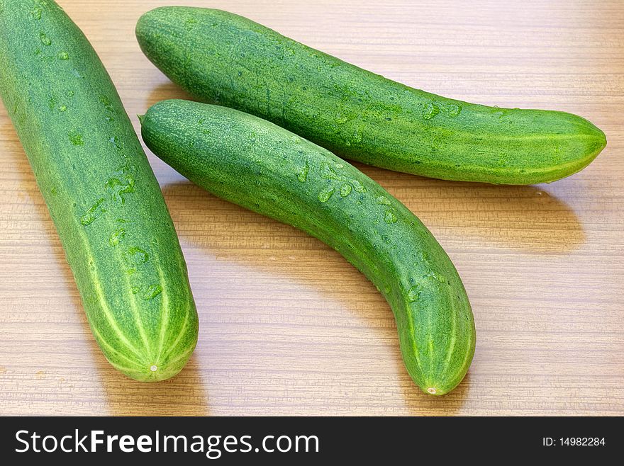 Of appetizing green young cucumber possible prepare palatable vitamin salad