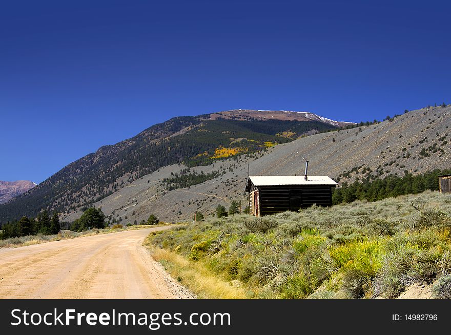 Scenic autumn landscape in Colorado rocky mountains. Scenic autumn landscape in Colorado rocky mountains