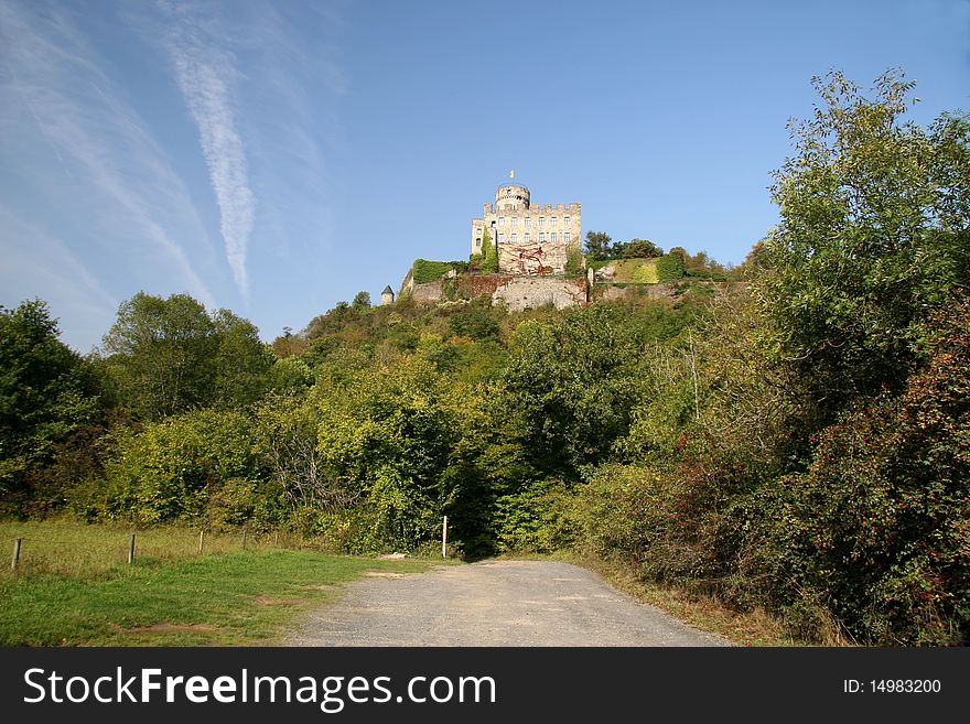 Pyrmont castle in the elzbach valley