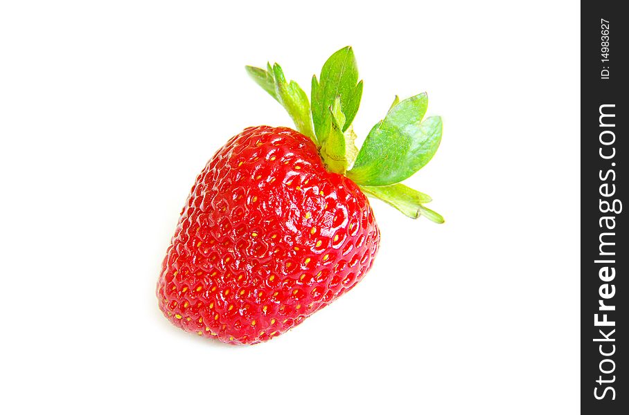 Strawberries isolated over white background. Strawberries isolated over white background