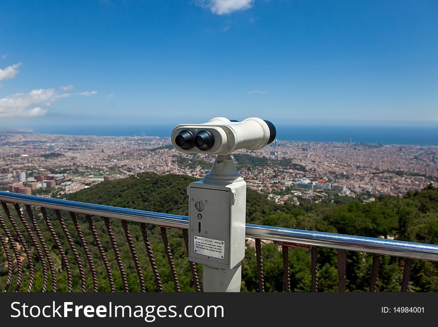 The Coin Operated Binocular back