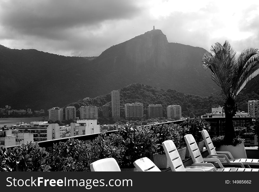 Rio de Janeiro from rooftop apartment. Rio de Janeiro from rooftop apartment.