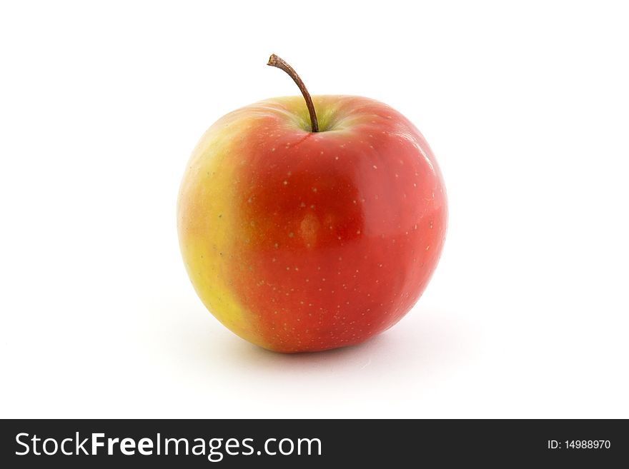 Red apple isolated on white background