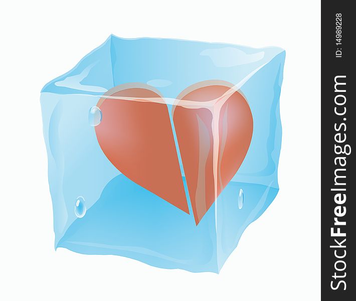 The frozen cube in which the broken heart