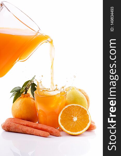 Citrus and carrot juice