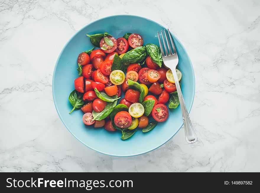 Tomatoes Salad With Basil