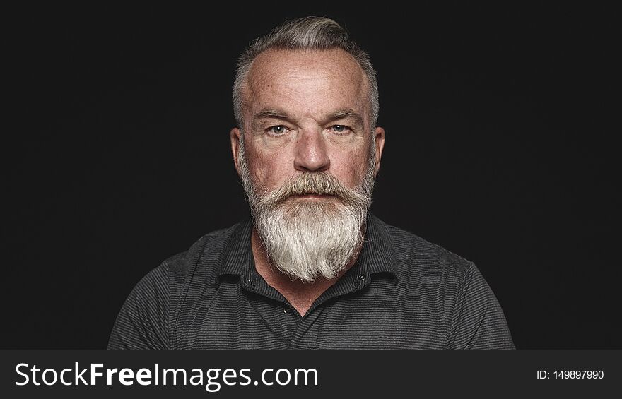 Senior man with a beard