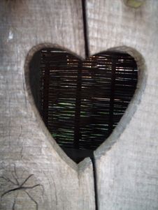 Wooden Heart Royalty Free Stock Photography