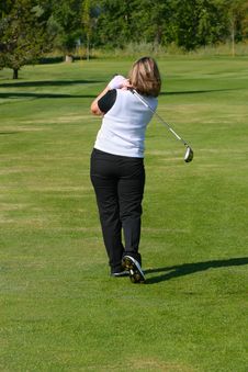 Female Golfer Royalty Free Stock Photos Female Golfer Royalty Free Stock Photos