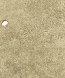 Beige Suede | Holes Isolated Stock Photo