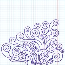 Curled Doodles Royalty Free Stock Photography