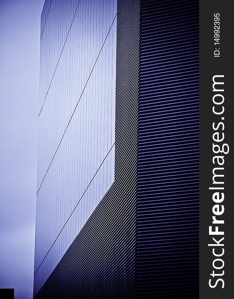 Abstract image with a modern building