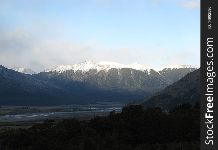 Photo of the New Zealand Alps From Arthur's Pass. Photo of the New Zealand Alps From Arthur's Pass.