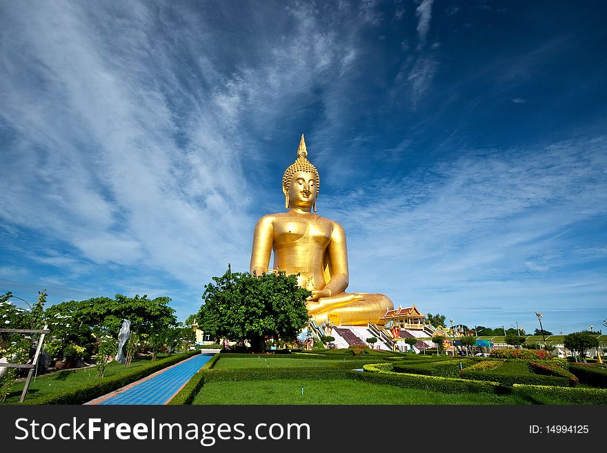 A biggest buddha of Thailand, biggest in the world