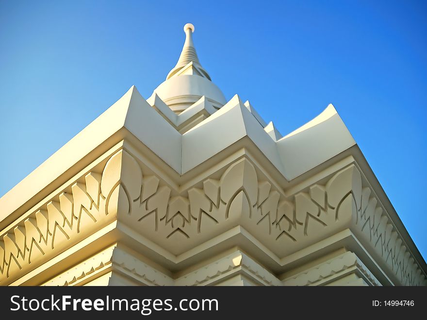 Pagoda at Samutpakarn  nearby Bangkok