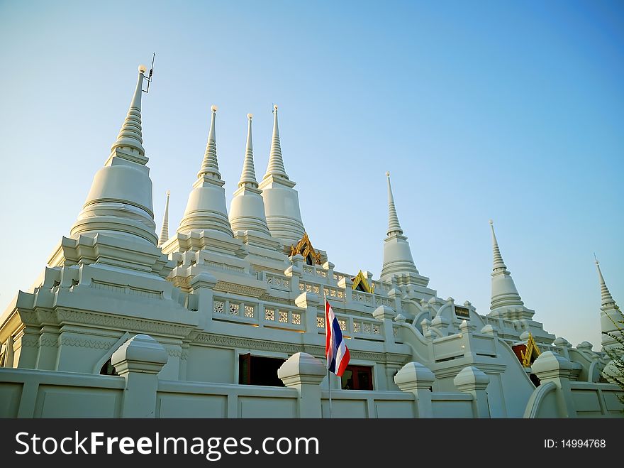 Pagoda at Samutpakarn  nearby Bangkok