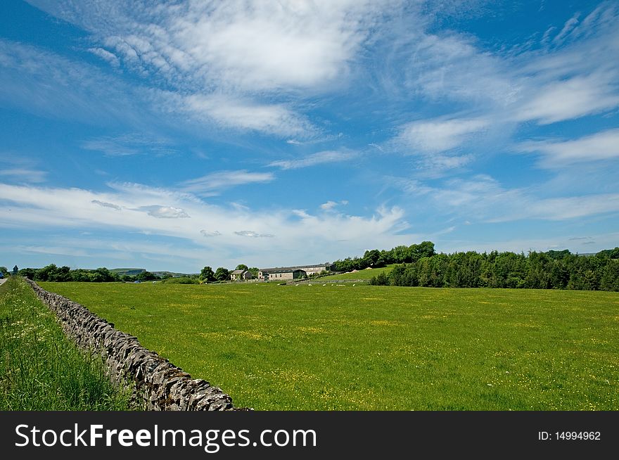 The landscape near longnor in the 
peaks in england. The landscape near longnor in the 
peaks in england