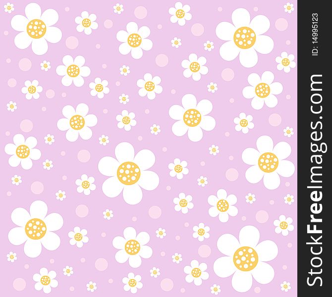 Flowers background. Vector illustration. Suits well for wallpapers and cards. Flowers background. Vector illustration. Suits well for wallpapers and cards