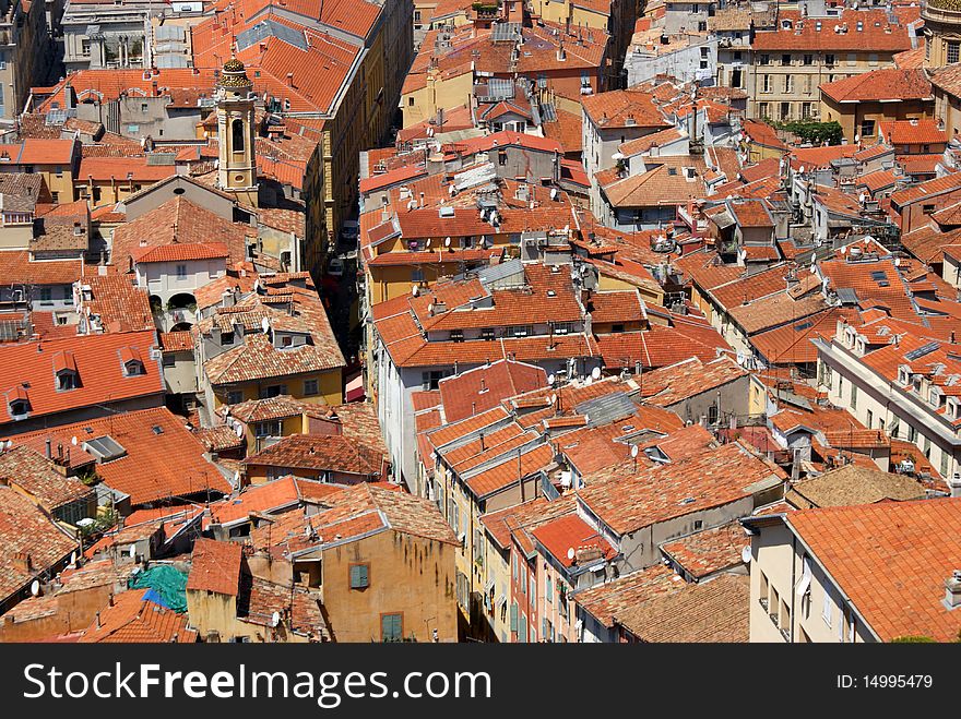 Rooftops of Nice. France. 2009