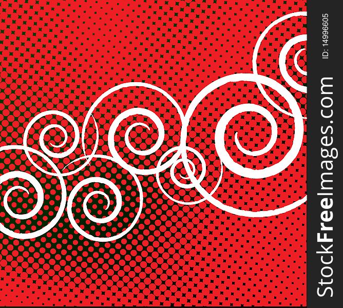 Red background pattern texture with ornaments