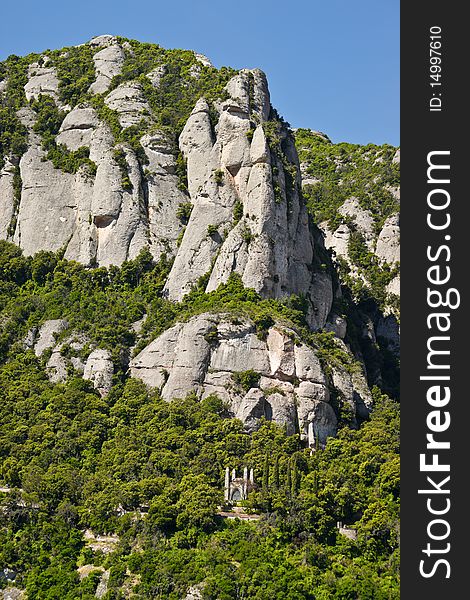 The Montserrat mountain, Catalonia, Spain