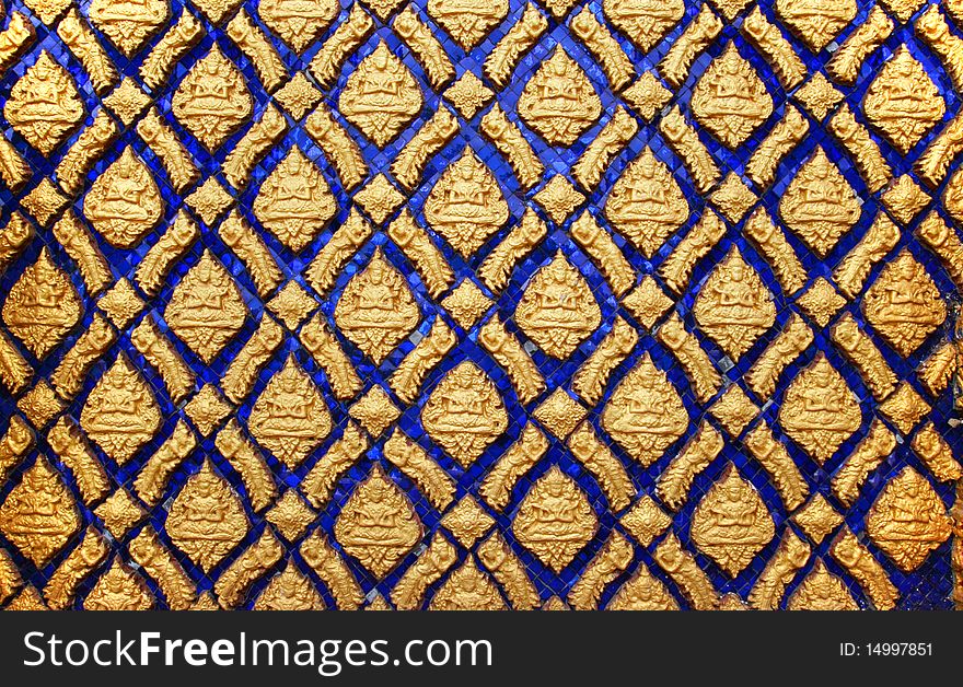 Thailand Temple Pattern Wall