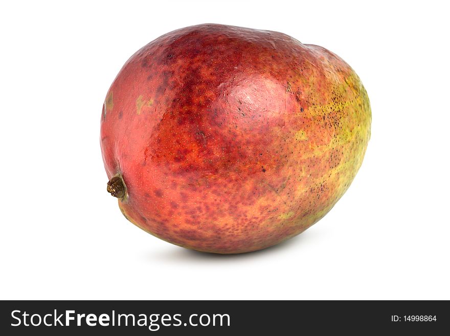 Full mango isolated on white background