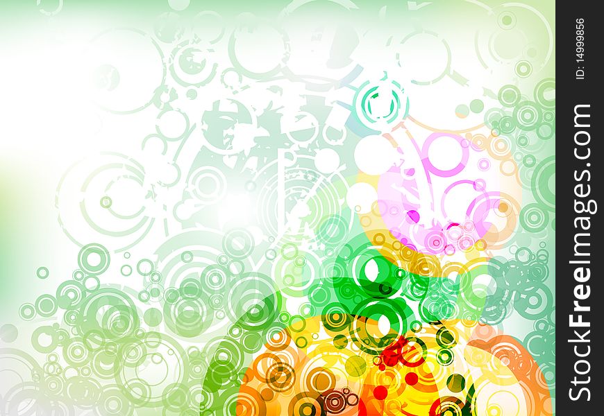 Futuristic colorful background with circles. Futuristic colorful background with circles