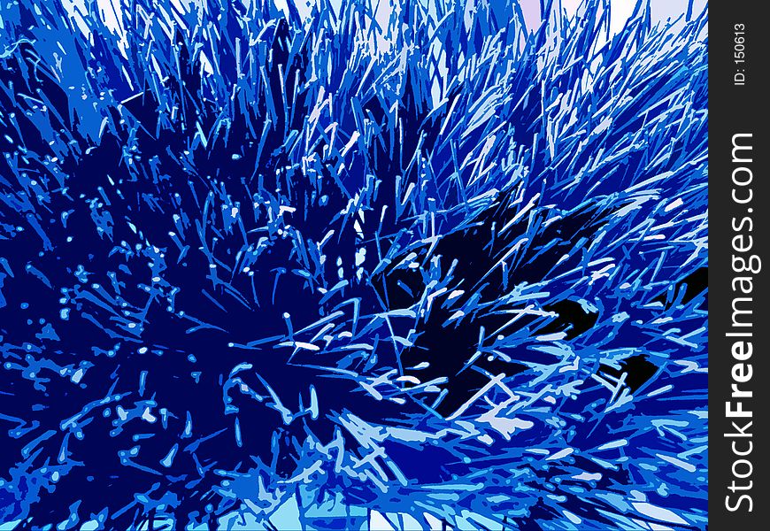 Blue toned spiky background