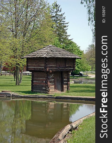 Old wooden fort. Old wooden fort