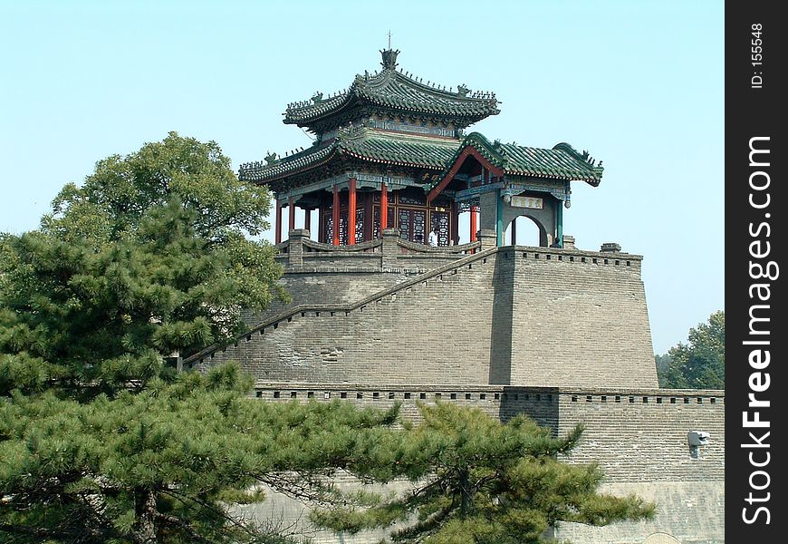 Chinese antiquated platform of parade,which was used in ancient China to declare war. Chinese antiquated platform of parade,which was used in ancient China to declare war.