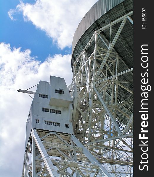 The Lovell Radio Telescope at Jodrell Bank, Cheshire, UK.