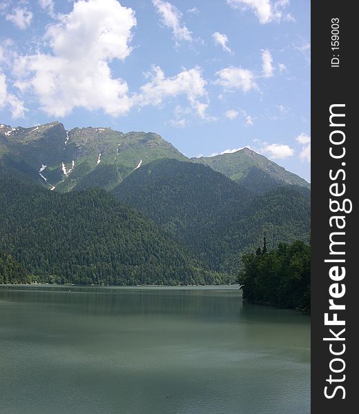 Mountain Lake Ritsa, Abkhazia