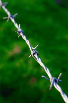 Barbed Wire Fence 4 Royalty Free Stock Image Barbed Wire Fence 4 Royalty Free Stock Image