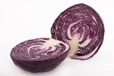 Fuchsia Cabbage Stock Images