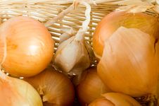 Onions And Garlic Royalty Free Stock Image Onions And Garlic Royalty Free Stock Image