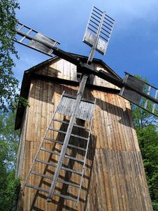Old Windmill Stock Photo