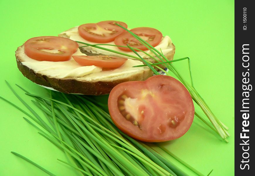 Sandwich -tomato+bread+cheese=lunch