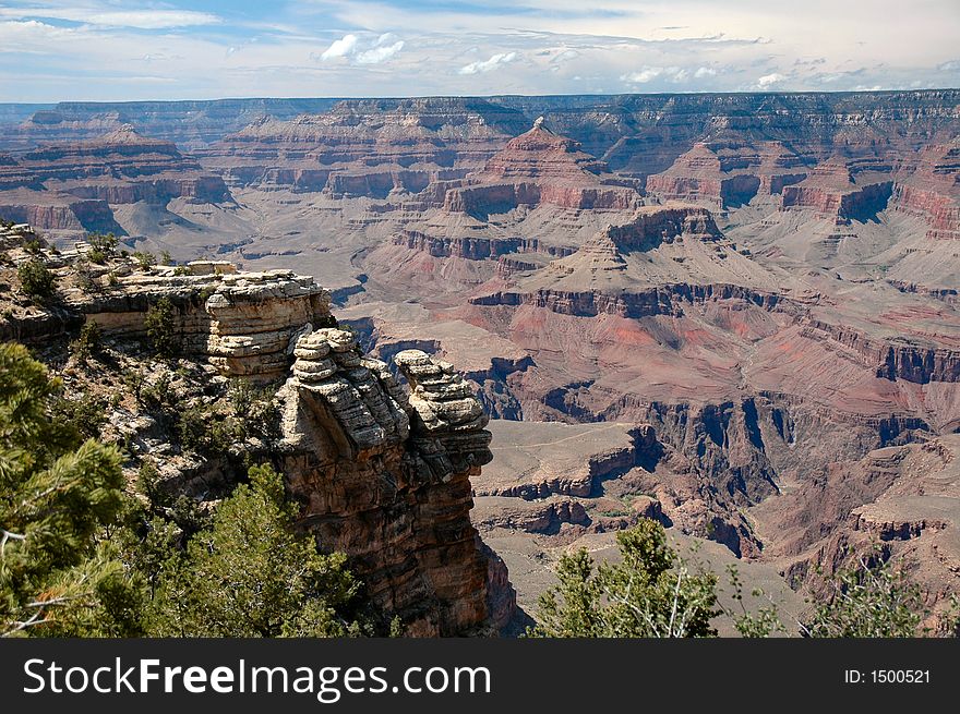 Grand Canyon South Rim from viewing point