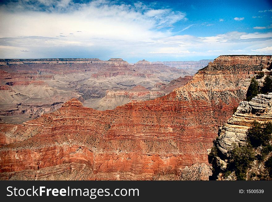 Grand Canyon South Rim from viewing point