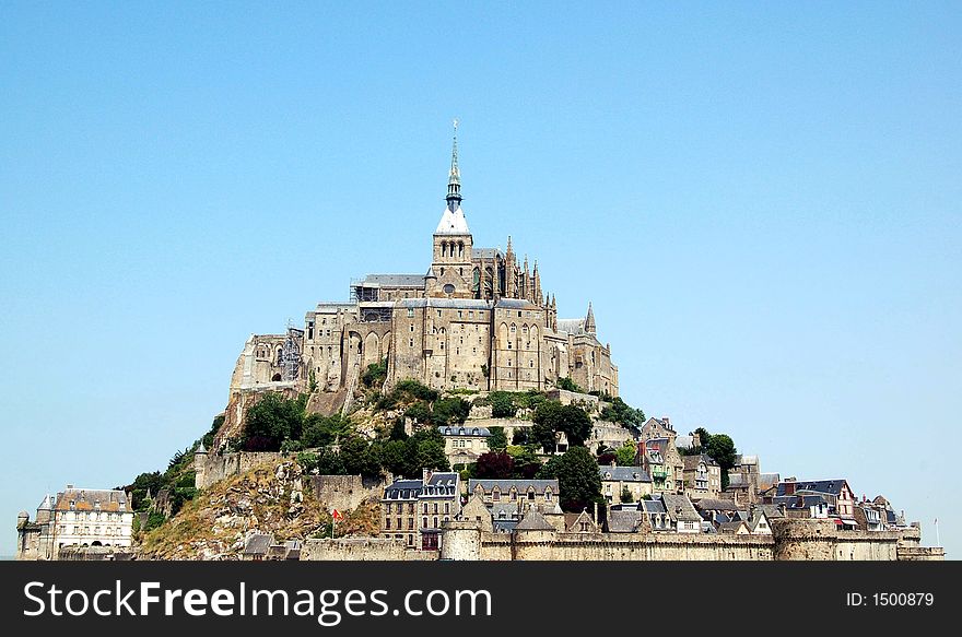 View of the Mont Saint-Michel in Normandy