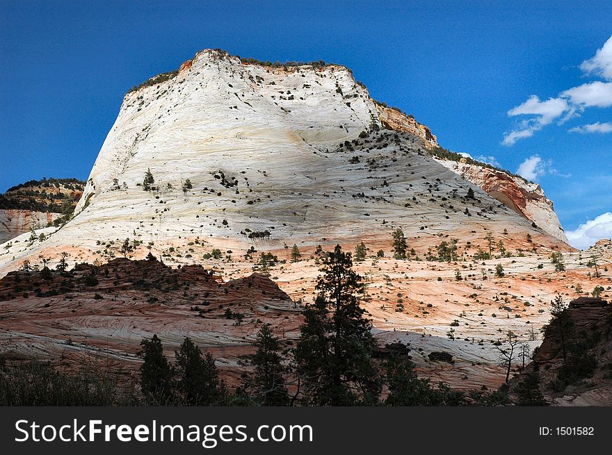 Zion national park mountain view